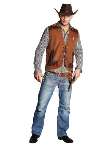 Rubie's Wilder Westen Herren Kostüm Cowboy Weste Sheriffweste Karneval Gr.50 von Rubie's