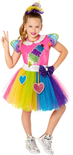 Rubie's XOMG POP! Eiscreme-Kostüm für Kinder, Kleid und Haargummis, wie abgebildet, Größe S von Rubie's