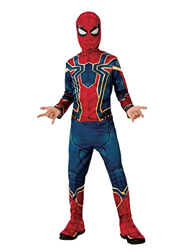 Rubie's 700659_L Avengers Spider-Man Spiderman Kostüm, Mehrfarbig, L (8-10) Jahre von Rubie's