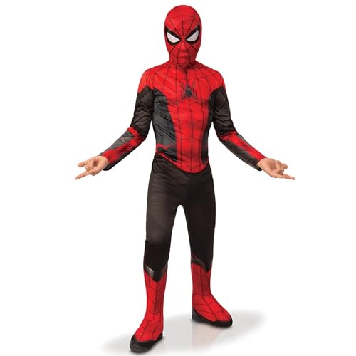 Rubie's offizielles Marvel Spider-Man No Way Home Classic Kinder Schwarz und Rot Kostüm, Kinder Superheld Kostüm, Alter 3-4 Jahre Halloween von Rubie's