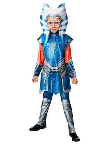 Rubies 702880L Star Wars Ahsoka Tano Kinderkostüm Jungen Mädchen Mehrfarbig Alter 7-8 Jahre Halloween Halloween von Rubie's