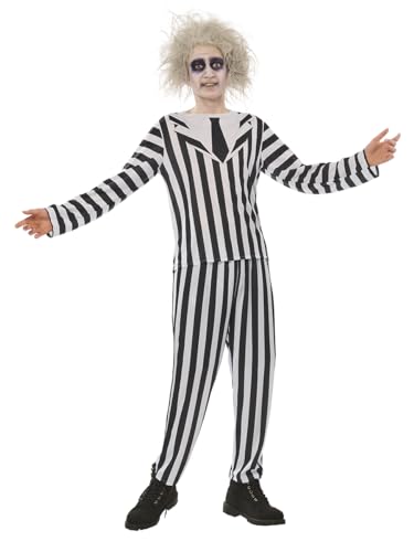 Rubies Beetlejuice OPP Kostüm für Erwachsene, bedruckte Jacke und Hose, offizielles Beetlejuice-Lizenzprodukt für Halloween, Cosplay, Partys und Karneval von Rubie's