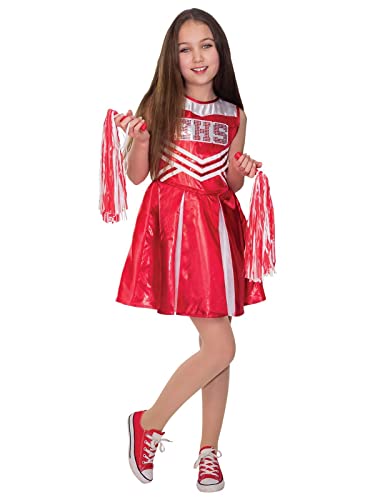 Rubies Cheerleader High School Musical Kostüm Cheerleader, Disney Kostüm für Mädchen, Größe 5-6 Jahre (301086-M) von Rubie's