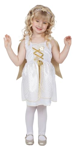 Rubies Deluxe Engel Kostüm Mädchen Weihnachtsengel Kleid mit Flügeln und Kranz am Kopf Weihnachten Weihnachtskrippe für Schulveranstaltungen Weihnachten Events Krippe Rubies Deluxe Engel Kostüm Mädchen Weihnachtsengel Kleid mit Flügeln und Kranz am Kopf Weihnachten Weihnachtskrippe für Schulveranstaltungen Weihnachten Events Krippe von Rubie's