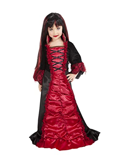 Rubie's Draculinda Kostüm für Mädchen, Rotes Kleid mit Hocken, Original, Halloween, Karneval und Geburtstag, S8688-S von Rubie's