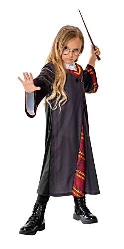 Rubie's Harry Potter Kostüm für Jungen und Mädchen, Tunika Deluxe mit Details, Brille und Zauberstab - Offizielles Harry Potter Kostüm für Halloween, Weihnachten, Karneval, Geburtstag (301233-M) von Rubie's