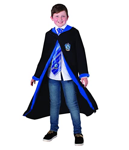 Rubie's Harry Potter offizielles Kleid Ravenclaw, Kinderkostüm,7 – 10 Jahre, schwarzes Kleid mit Kapuze – für Halloween, Karneval – Geschenkidee zu Weihnachten von Rubie's