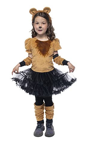 Rubies Leon Tutu Kostüm für Mädchen, Kleid mit Tutu und Schwanz, Stirnband, Fäustlinge, Strümpfe, Original, ideal für Halloween, Weihnachten, Karneval und Geburtstag. von Rubies