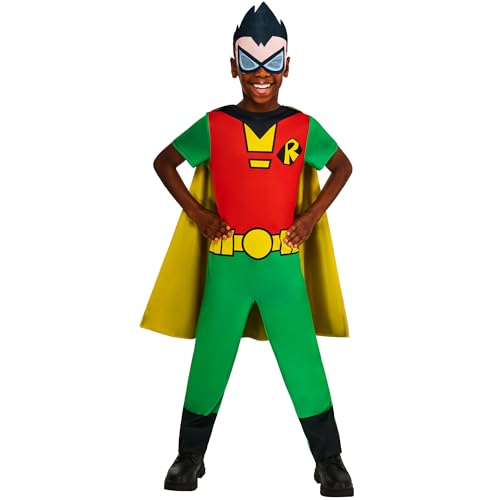 Rubies Offiziel DC Comics Teen Titans Go Classic Robin Kinderkostüm,Verkleidung für Kinder,Größe 7-8 Jahre Rubies Offiziel DC Comics Teen Titans Go Classic Robin Kinderkostüm,Verkleidung für Kinder,Größe 7-8 Jahre von Rubie's