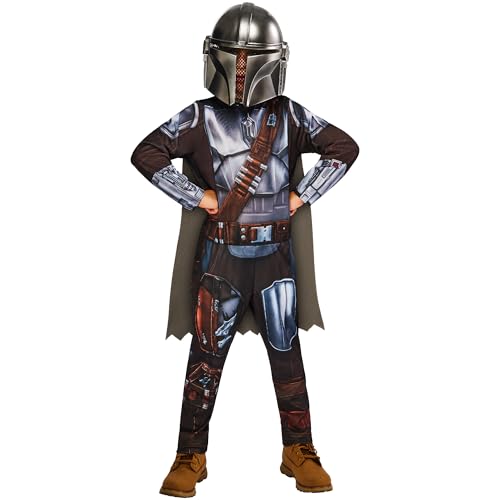 Rubies Offiziell Disney Star Wars The Mandalorian Classic Kinderkostüm, Verkleidung für Kinder, Größe 5-6 Jahre von Rubie's