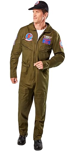 Rubies Offiziell lizenziertes Deluxe Top Gun Kostüm für Erwachsene für Motto-Partys und Halloween, wie abgebildet, Standard Rubies Offiziell lizenziertes Deluxe Top Gun Kostüm für Erwachsene für Motto-Partys und Halloween, wie abgebildet, Standard von Rubie's