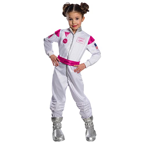 Rubie's offizielles Barbie Astronaut Kinderkostüm, Kinder Kostüm, Medium 5-6 Jahre Halloween von Rubie's