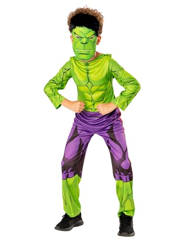 Rubies Offizielles Marvel Avengers Hulk Kinderkostüm, grüne Kollektion, Kinder-Superhelden-Kostüm, Halloween, Halloween von Rubie's