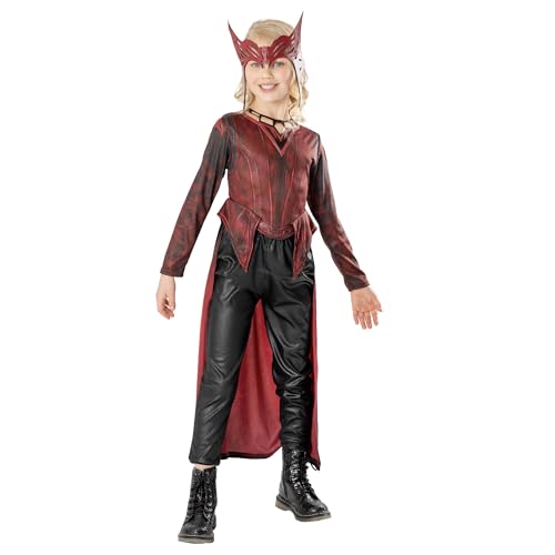 Rubie's 3015389-10 301538 Dr Strange Scarlett Witch Deluxe, Mädchen, Mehrfarbig, 9-10 Jahre von Rubie's