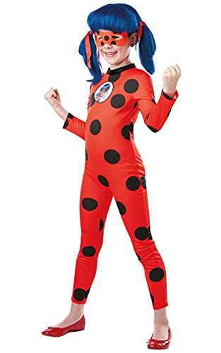 Rubies – Offizielles Miraculous Ladybug-Kostüm für Kinder – Größe 3 bis 10 Jahre zur Auswahl – Kostüm Heroin Tikki Lady Bug – Kostüm mit Maske - für Karneval, Halloween oder Weihnachtsgeschenk von Rubie's