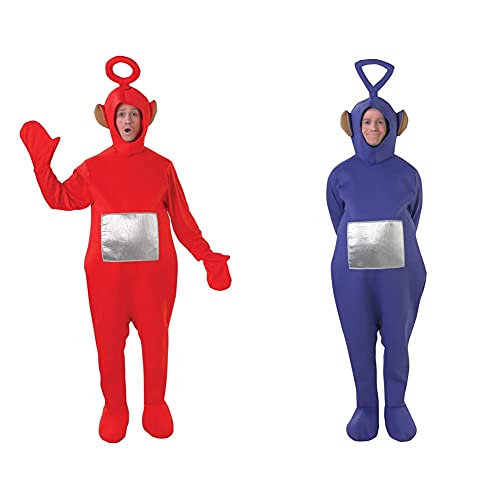 Rubies Offizielles Po-Kostüm, Teletubbies, für Erwachsene, Standardgröße & 880868 Offizielles Tinky Winky Teletubbies, Erwachsene Kostüm, Einheitsgröße, Lila von Rubie's