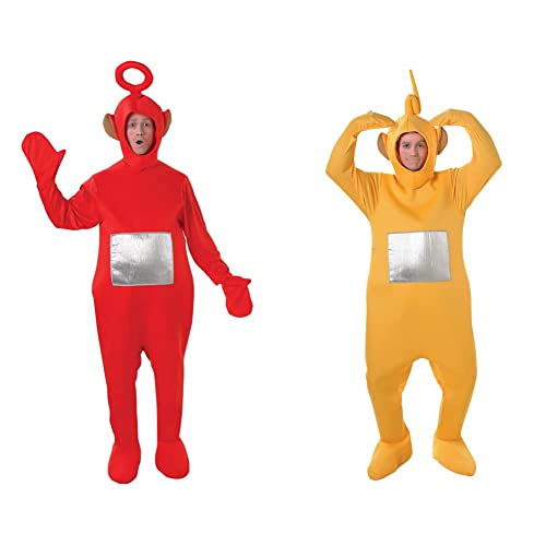 Rubies Offizielles Po-Kostüm, Teletubbies, für Erwachsene, Standardgröße & Rubies Offizielles Laa-Laa-Kostüm, Teletubbies, für Erwachsene, Standardgröße von Rubie's