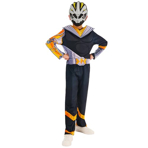 Rubies Offizielles Power Rangers Cosmic Fury Black Ranger-Kostüm, Kinder-Kostüm, Größe 3–4 Jahre von Rubie's