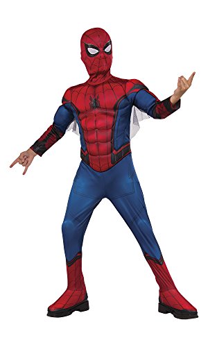 Rubies Spiderman Spain Kostüm für Kinder in Box mit Muskeln und Maske Modern S (3-4 años) rot von Rubie's