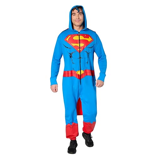 Rubies Superman Herren Comfywear für Erwachsene, Blau/Rot, XL Rubies Superman Herren Comfywear für Erwachsene, Blau/Rot, XL von Rubie's