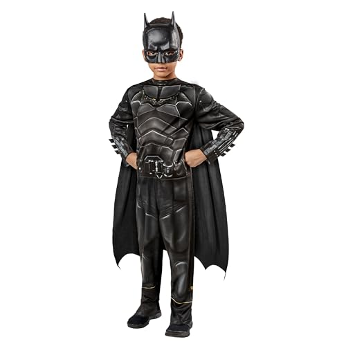 Rubie‘s Offizielles DC The Batman klassisches Kinder-Kostüm, Superhelden-Kostüm für Kinder, Größe L Halloween von Rubie's