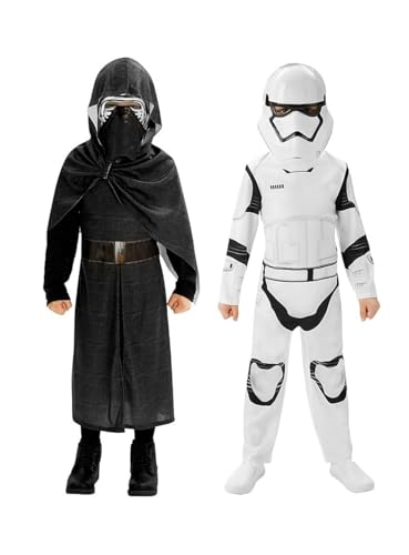 Star Wars Kylo Ren & Stormtrooper Doppelpack Kostüm für Kinder - Kindergröße: 122-128 (Large) von Rubie's