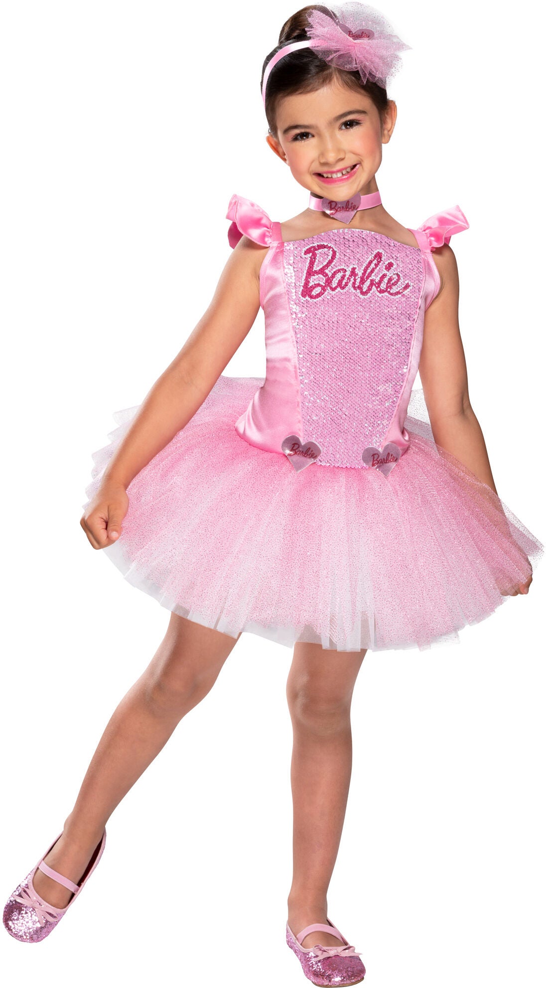 Barbie Ballerina Kostüm mit Haarband, 3-4 Jahre von Rubies