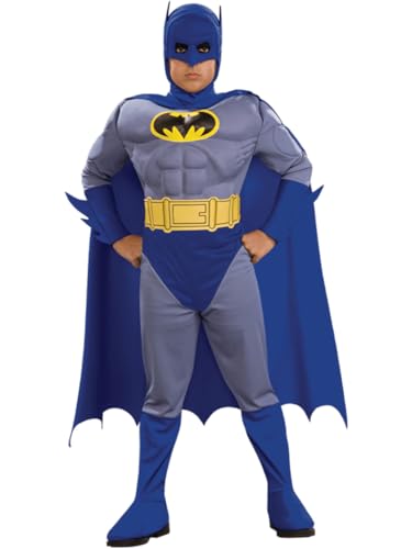 Deluxe-Batman-Kostüm für Jungen mit Muskelbrust von Rubies