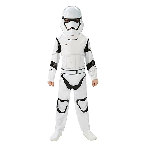 Rubie's 3620267 - EP7 Stormtrooper classic child, 5/6 jahre (M), weiß/schwarz Halloween von Rubie's