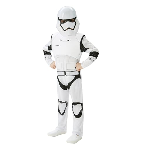 Rubie's 3620268 - EP7 Stormtrooper deluxe child, L - 7/8 Jahre, weiß/schwarz Halloween von Rubie's