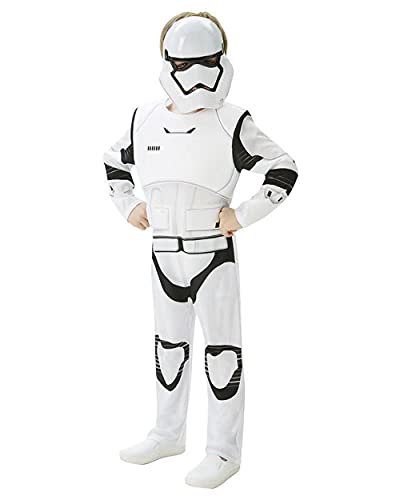 Rubie's 3620268 - EP7 Stormtrooper deluxe child, L - 7/8 Jahre, weiß/schwarz Halloween von Rubie's