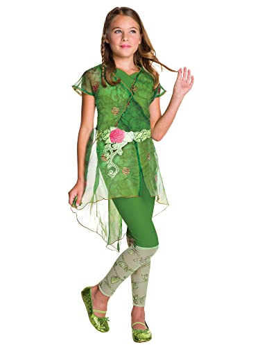 Rubie's 3620715 - DC Super Hero Girls Poison Ivy Deluxe Kinderkostüm, Grün Halloween von Rubie's