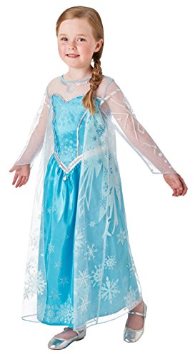 Rubie's 3630034 - Elsa Frozen Deluxe, Action Dress Ups und Zubehör, L von Disney