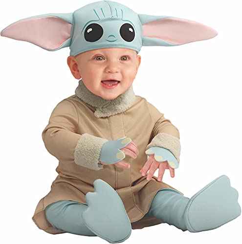 Rubies 702886 Grogu Kleinkinder Kostüm, Mandalorian Baby Yoda Gr. Newborn -Toddler (Toddler) von Rubie's