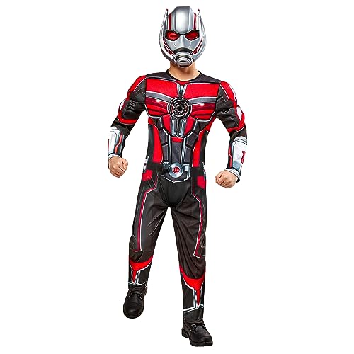 Rubies Antman Am3 Deluxe Kostüm für Kinder, Jumpsuit und Maske, offizielles Marvel-Kostüm für Karneval, Weihnachten, Geburtstag, Party und Halloween., 9-10 Jahre, Bunt von Rubie's