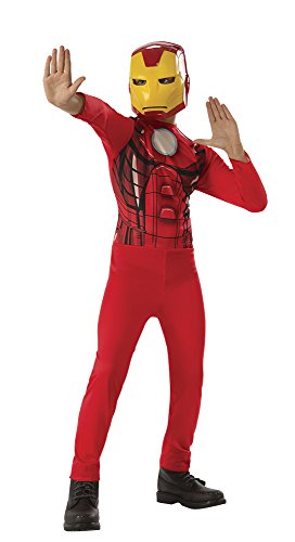 Rubies Iron Man-Kostüm für Jungen und Mädchen, Jumpsuit mit Maske, Basic-Anzug, offizielles Marvel-Lizenzprodukt für Geburtstage, Partys und Geschenke von Rubie's