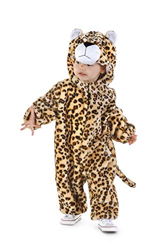 Rubies Leoparden-Kostüm für Babys, Jumpsuit mit Schwanz und Mütze, Größe 12-18 Monate, Karneval, Partys, Geburtstage und Halloween von Rubie's