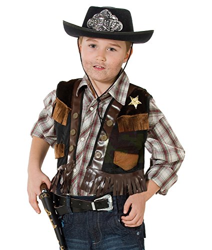 Rubies Cowboy Sheriff Deputy Weste Kinder Kostüm Gr. 152 von Rubie's