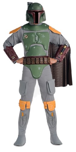 Star Wars Deluxe Herren Kostüm Boba Fett Größe XL von Rubies