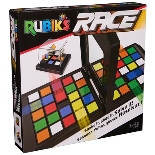 Rubik's Race Classic Fast-Paced Strategy Sequence Brettspiel, Ultimatives Spiel für zwei Spieler von Angesicht zu Angesicht von Rubik's