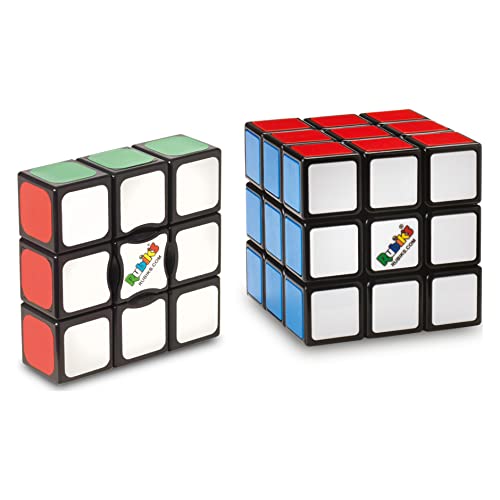 Rubik's 6063509 Rubik’s Starter Pack-The and Problem-Solving, for Beginners Cube-Das Starterpaket-Das Original 3x3 Würfel und Edge Classic Problemlösende Puzzles für Anfänger, Mehrfarbig von Rubik's