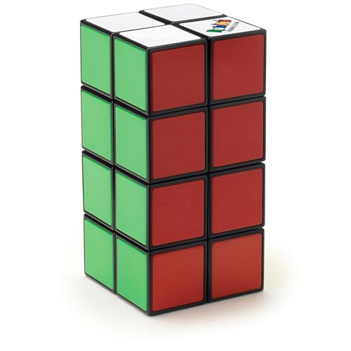 Rubik's 6063999 Tower, 2x2x4 Complex Color-Matching Puzzle Travel Problem-Solving Cube Challenging Brain Teaser Fidget Toy, for Adults & Kids Ages 8 and up Spielzeug, Multicoloured von Rubik's