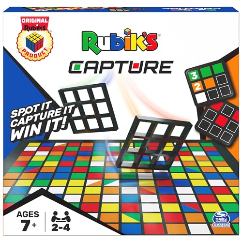 Rubik's Capture, Classic Fast-Paced Puzzle Strategy Sequenz Retro Challenging Brain Teaser Brettspiel für Familienspaß, für Erwachsene & Kinder ab 8 Jahren von Rubik's