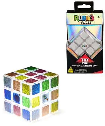 Rubik's Pulse 3x3 Zauberwürfel, pulsierend-leuchtender Zauberwürfel mit integriertem 60-Sekunden-Timer, hochwertige Verarbeitung, für Einsteiger und Profis, ab 8 Jahren Rubik's Pulse 3x3 Zauberwürfel, pulsierend-leuchtender Zauberwürfel mit integriertem 60-Sekunden-Timer, hochwertige Verarbeitung, für Einsteiger und Profis, ab 8 Jahren von Rubik's