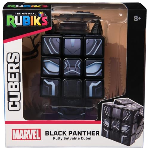 Rubik's Puzzle Brain Teaser Game Rubiks Cubers Black Panther von Rubik's