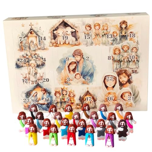 Festliches Puzzle: Puzzle-Elemente zum Thema Weihnachten, Halloween und Thanksgiving Jesus Kreative Puppen Niedliche Action Figur Kreatives Geschenk für Kinder 1 Stück (A) von Rubu22a