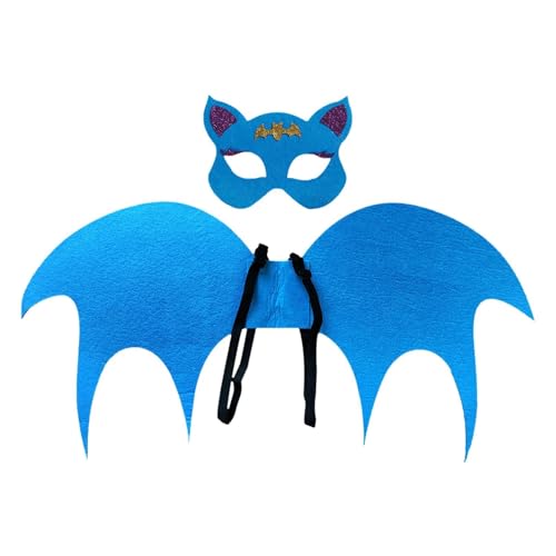 Fledermaus Kostüm für Kinder,Flügel,Masken-Halloween Horror Karneval Fasching Kostüme Mädchen Fledermaus Kinderkostüm Tierkostüm Cosplay Zubehör für Kinder Halloween Karneval Fasching Mottoparty (C) von Rubu22a