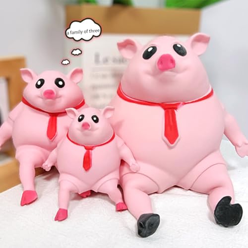 Stress Spielzeug Schweine Antistress Spielzeug, Piggy Squeeze Toy, Reisespielzeug Sensorik Autismus Spielzeug Party Geschenke für Kinder Erwachsener (20*20, 1) von Rubu22a