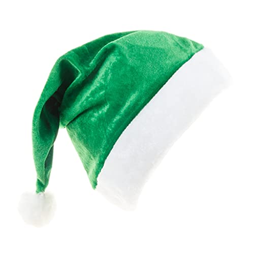 Rudiaoa Unisex Erwachsene Kinder Santa Christmas Für Wowen Mann Weihnachtsfeiertags Green Headwear Cosplay Requisiten von Rudiaoa