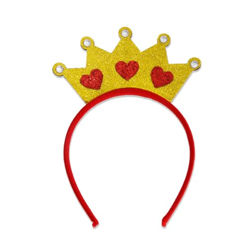 Rudiaoa Valentinstag Stirnband Boppers Giltter Herz Headhoop Hochzeit Party Requisiten Festival Haarband Cosplay Kostüm Kopfbedeckung von Rudiaoa